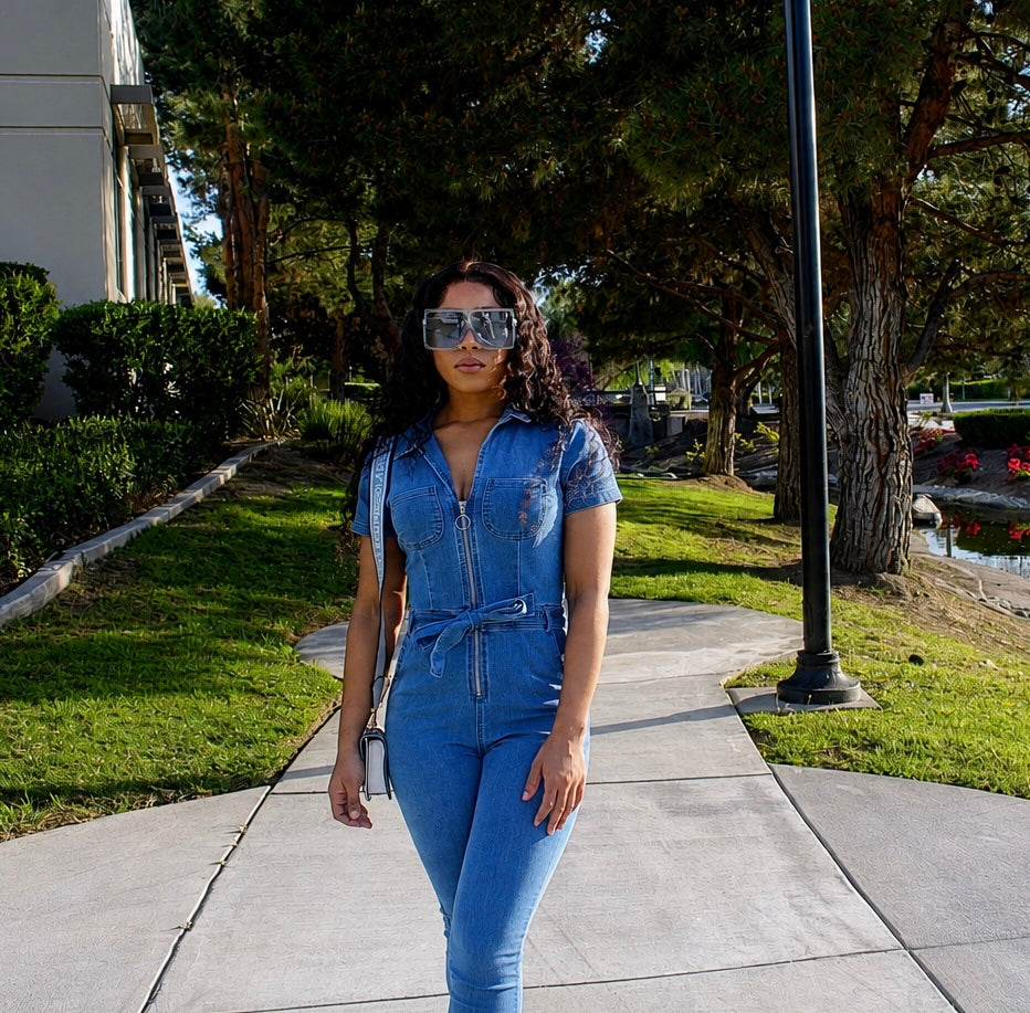 Pretty Little Thing Denim Jumpsuit